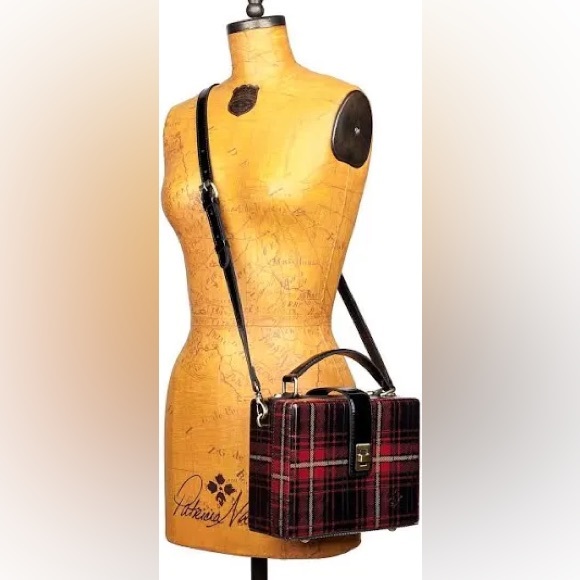 Patricia Nash Tauria Tartan Plaid Box Bag - Picture 4 of 4